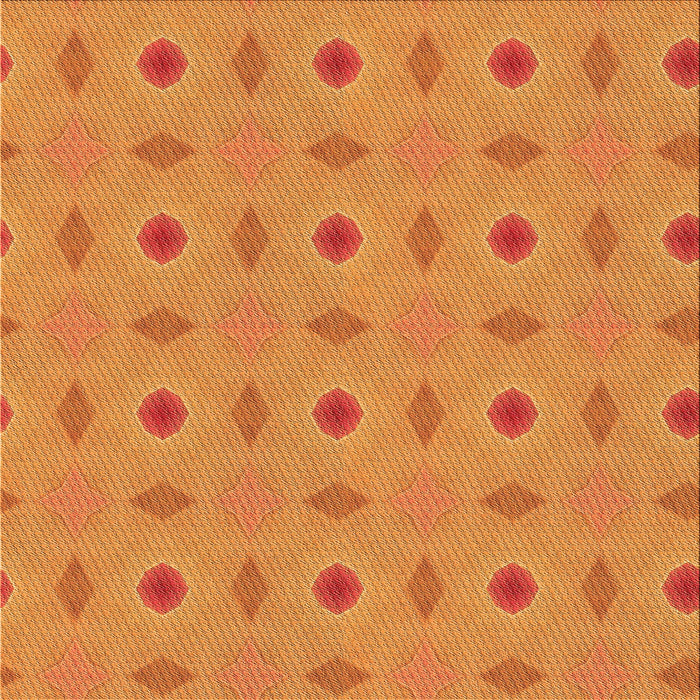 Round Machine Washable Transitional Orange Red Orange Rug, wshpat3083org