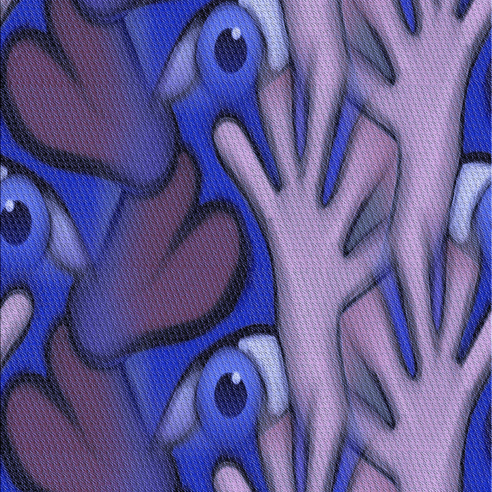 Machine Washable Transitional Denim Dark Blue Rug, wshpat3084blu