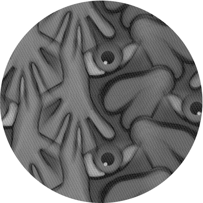 Square Machine Washable Transitional Gray Rug in a Living Room, wshpat3084gry