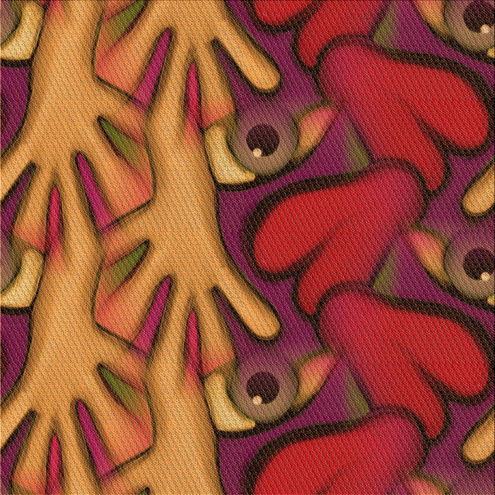 Round Machine Washable Transitional Orange Rug, wshpat3084org