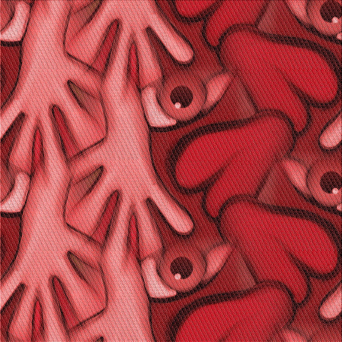 Round Machine Washable Transitional Red Rug, wshpat3084rd