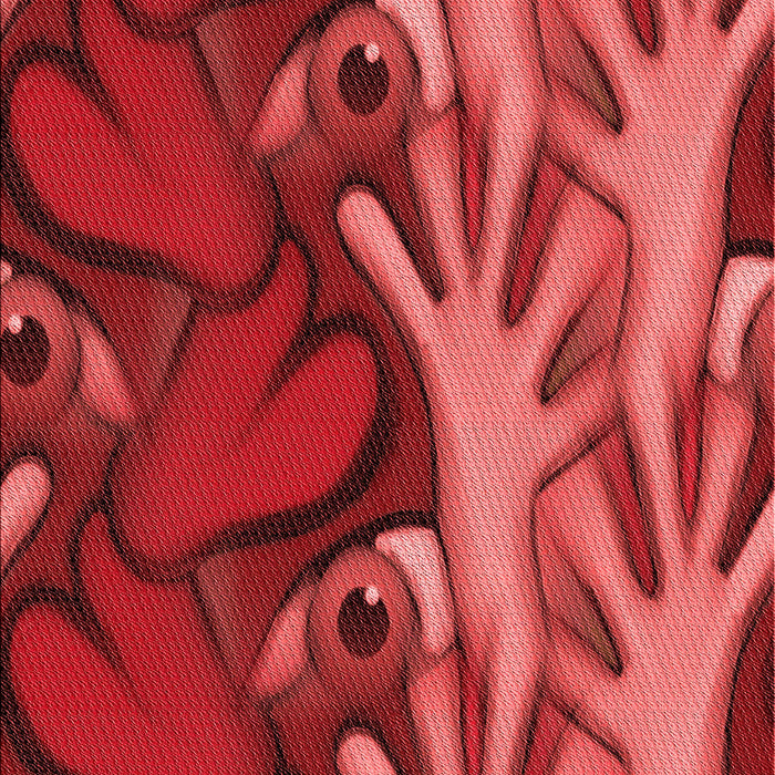 Machine Washable Transitional Red Rug, wshpat3084rd