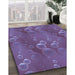 Machine Washable Transitional Purple Rug in a Family Room, wshpat3085blu