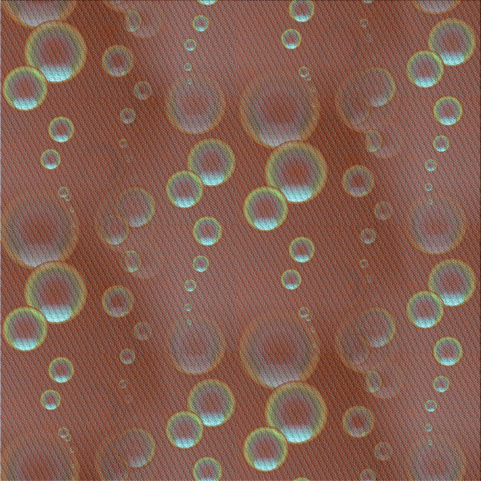 Round Machine Washable Transitional Dark Almond Brown Rug, wshpat3085lblu