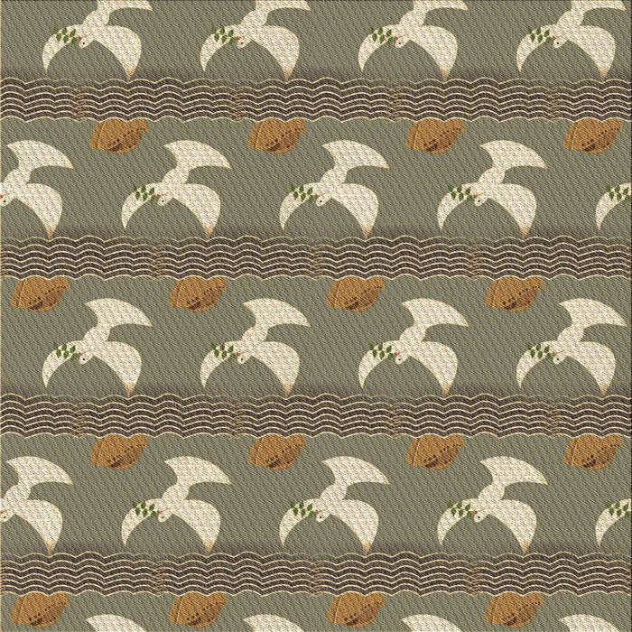 Round Machine Washable Transitional Brown Rug, wshpat3086brn