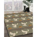 Machine Washable Transitional Brown Rug in a Family Room, wshpat3086brn