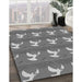 Machine Washable Transitional Grey Gray Rug in a Family Room, wshpat3086gry