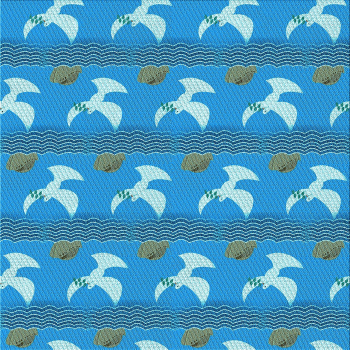 Round Machine Washable Transitional Blue Rug, wshpat3086lblu