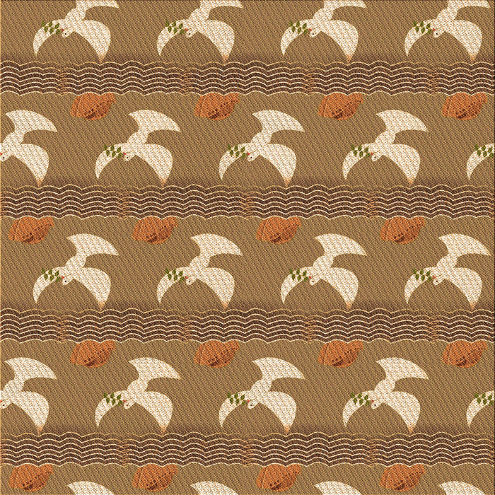 Round Machine Washable Transitional Orange Rug, wshpat3086org