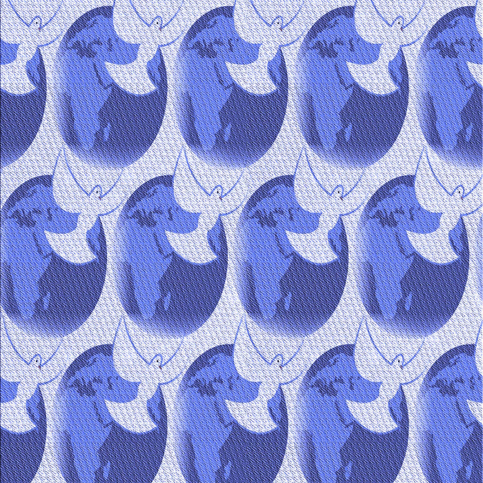 Machine Washable Transitional Ocean Blue Rug, wshpat3087blu