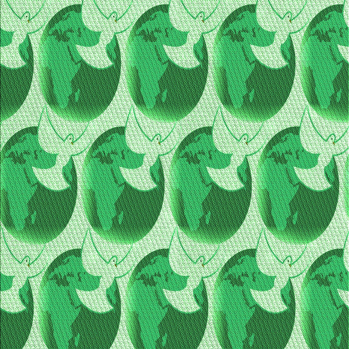 Patterned Jade Green Rug, pat3087grn