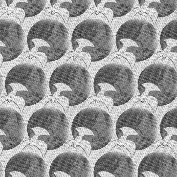 Round Machine Washable Transitional Ash Gray Rug, wshpat3087gry