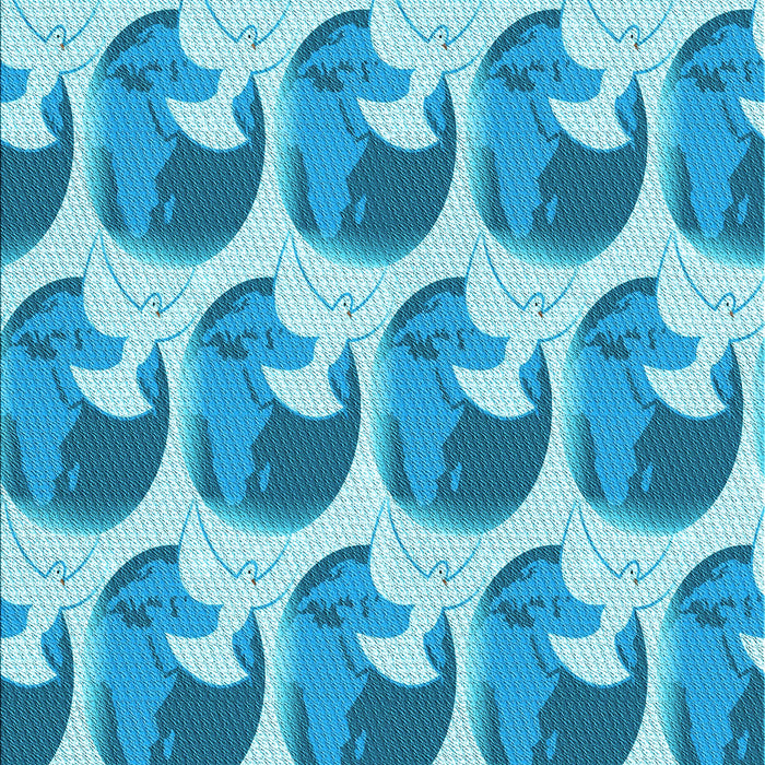 Machine Washable Transitional Blue Rug, wshpat3087lblu