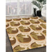 Machine Washable Transitional Dark Bisque Brown Rug in a Family Room, wshpat3087org