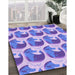 Machine Washable Transitional ly Purple Rug in a Family Room, wshpat3087pur