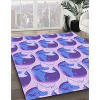 Patterned Purple Rug, pat3087pur