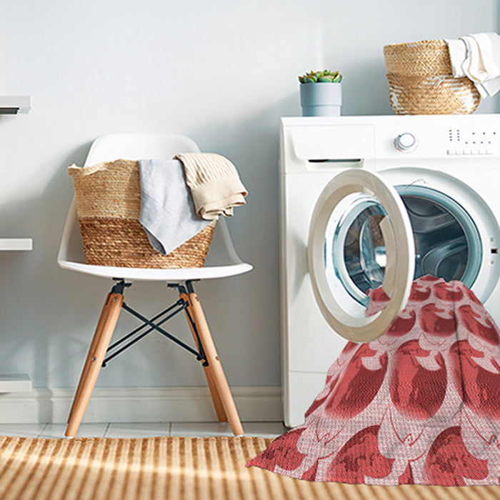 Machine Washable Transitional Pastel Pink Rug in a Washing Machine, wshpat3087rd