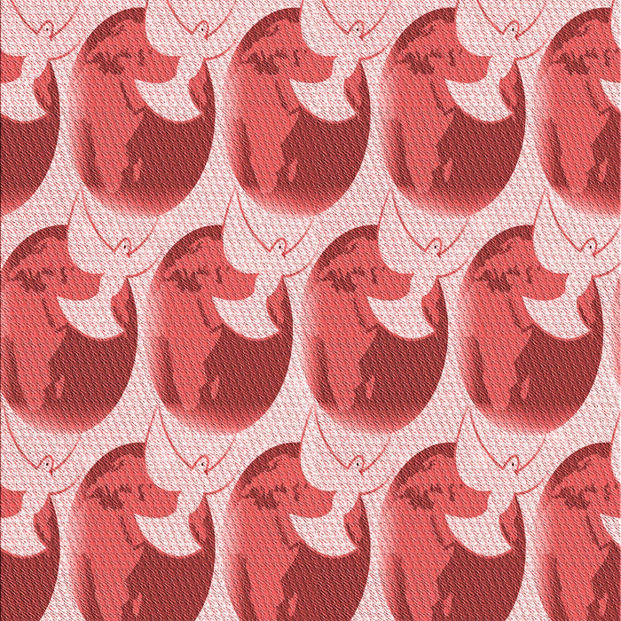 Machine Washable Transitional Pastel Pink Rug, wshpat3087rd