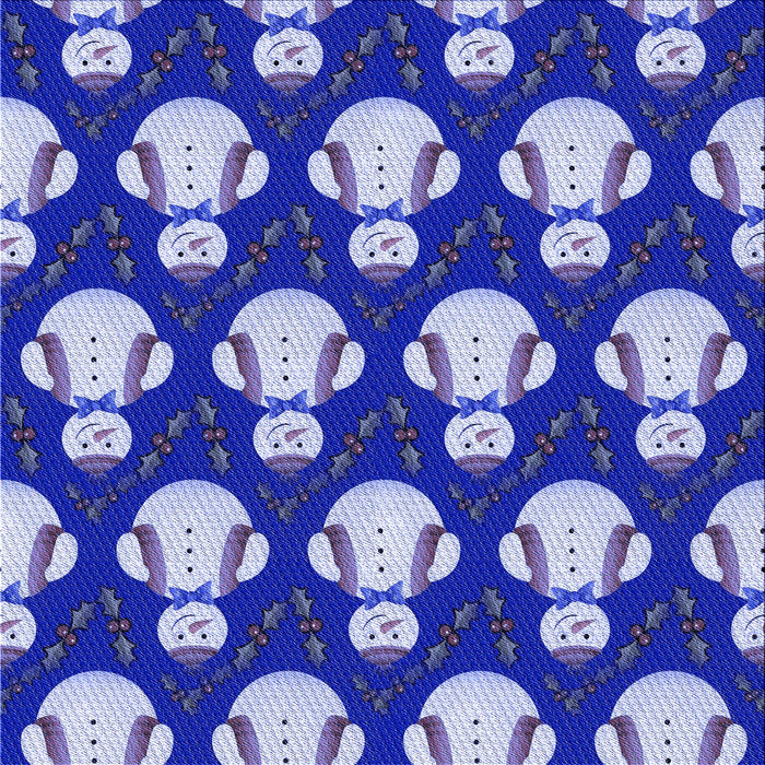 Round Machine Washable Transitional Denim Blue Rug, wshpat3088blu