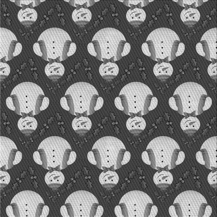 Round Patterned Cloud Gray Rug, pat3088gry