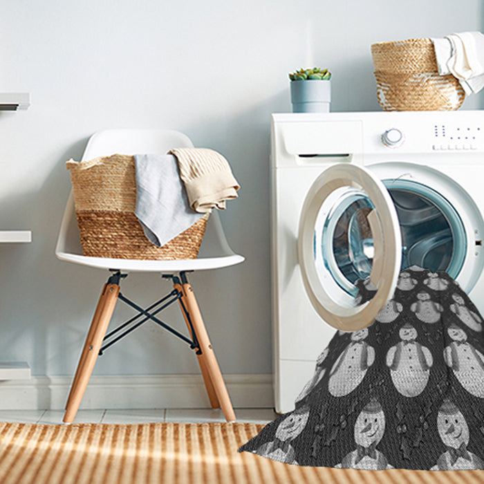 Machine Washable Transitional Cloud Gray Rug in a Washing Machine, wshpat3088gry