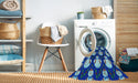 Machine Washable Transitional Cobalt Blue Rug in a Washing Machine, wshpat3088lblu