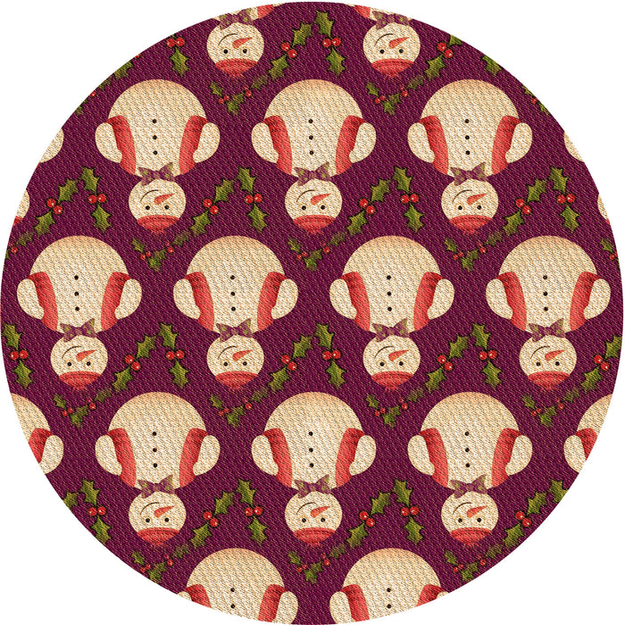 Square Patterned Brown Sand Brown Rug, pat3088org