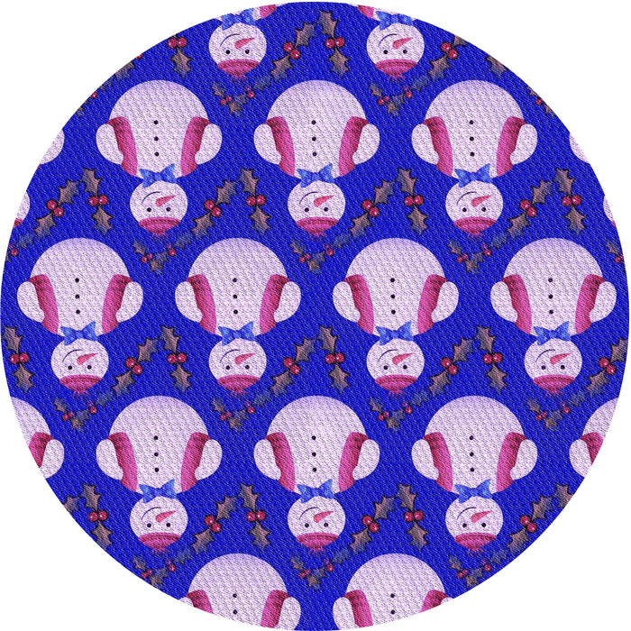 Square Patterned Bright Lilac Purple Rug, pat3088pur