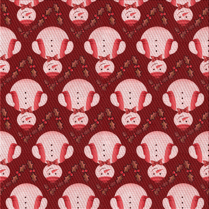 Round Patterned Light Coral Pink Rug, pat3088rd