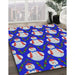 Machine Washable Transitional Blue Gray Rug in a Family Room, wshpat3088