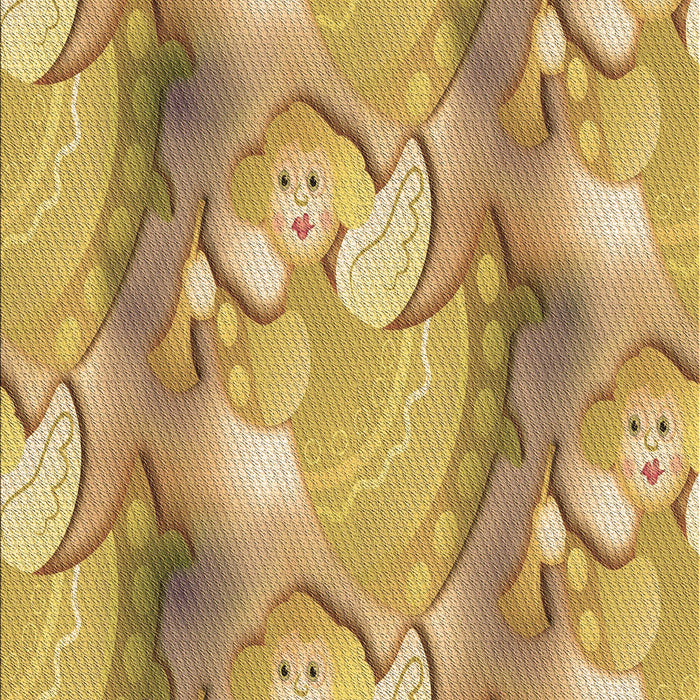 Machine Washable Transitional Saffron Yellow Rug, wshpat3089brn