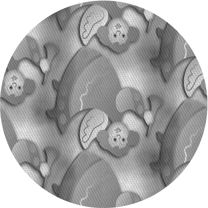 Square Patterned Cloud Gray Rug, pat3089gry