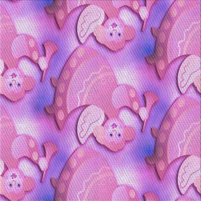 Round Machine Washable Transitional Violet Purple Rug, wshpat3089pur