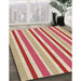 Machine Washable Transitional Red Rug in a Family Room, wshpat309brn