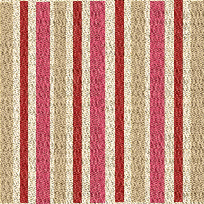 Round Patterned Red Rug, pat309brn