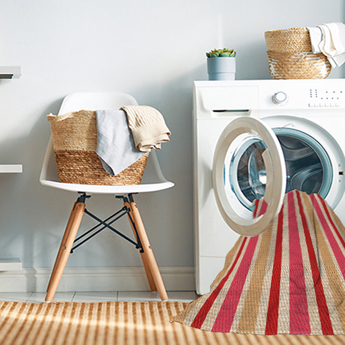 Machine Washable Transitional Yellow Rug in a Washing Machine, wshpat309org