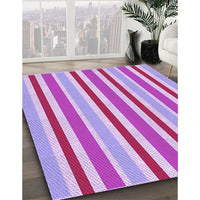 Patterned Neon Pink Rug, pat309pur