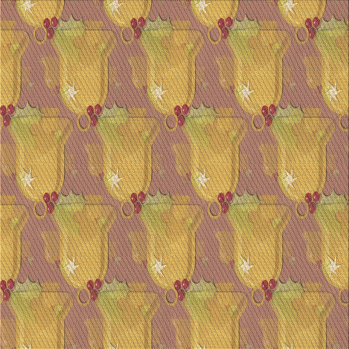 Round Machine Washable Transitional Yellow Rug, wshpat3090brn