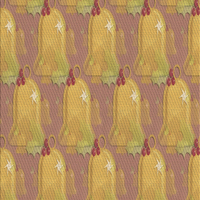 Patterned Yellow Rug, pat3090brn