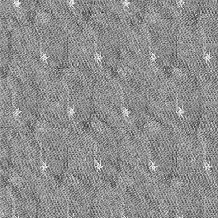 Round Patterned Silver Gray Rug, pat3090gry