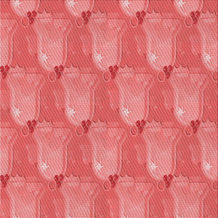 Round Machine Washable Transitional Ruby Red Rug, wshpat3090rd