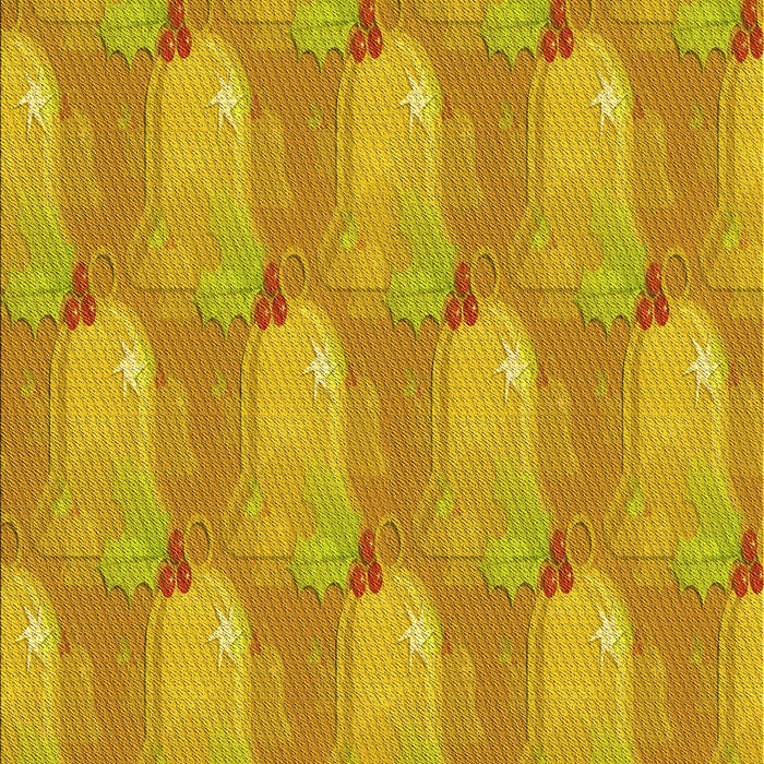 Patterned Deep Yellow Rug, pat3090yw