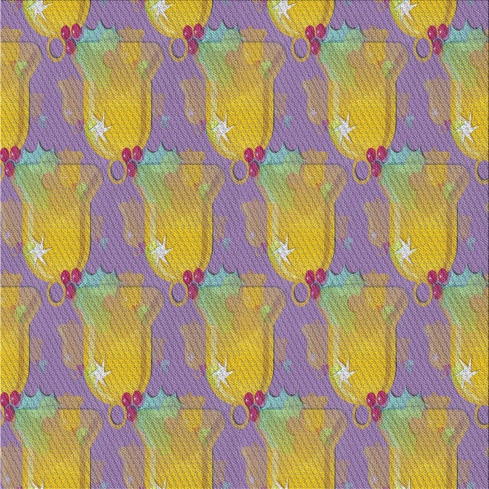 Square Patterned Mauve Taupe Purple Novelty Rug, pat3090