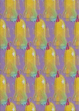 Patterned Mauve Taupe Purple Novelty Rug, pat3090