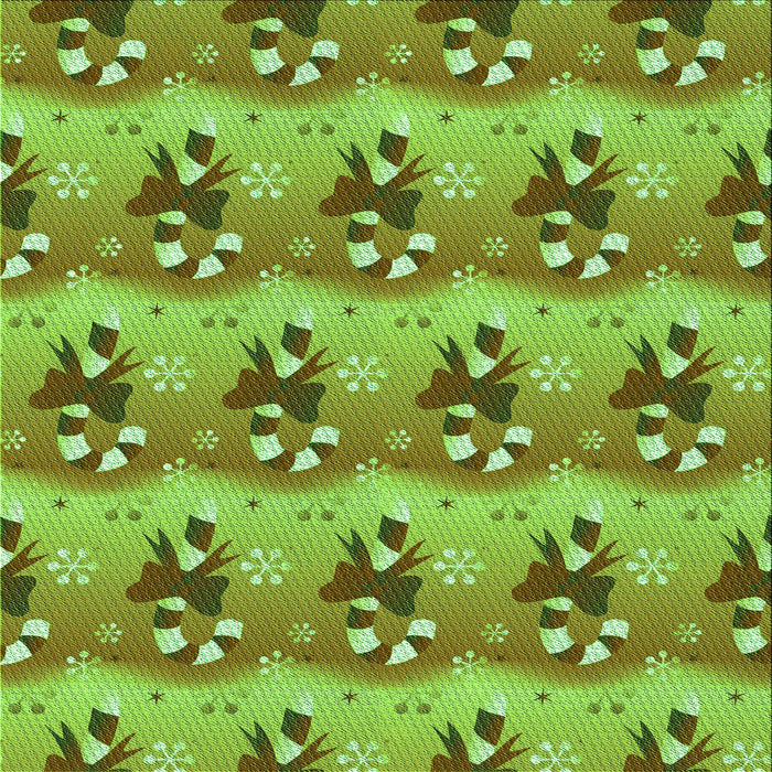 Round Patterned Olive Green Rug, pat3091grn