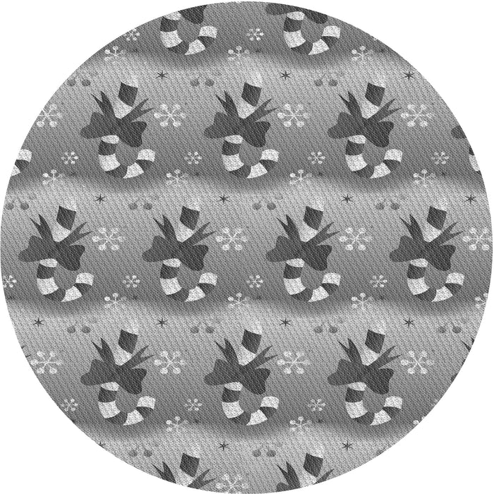 Square Patterned Cloud Gray Rug, pat3091gry