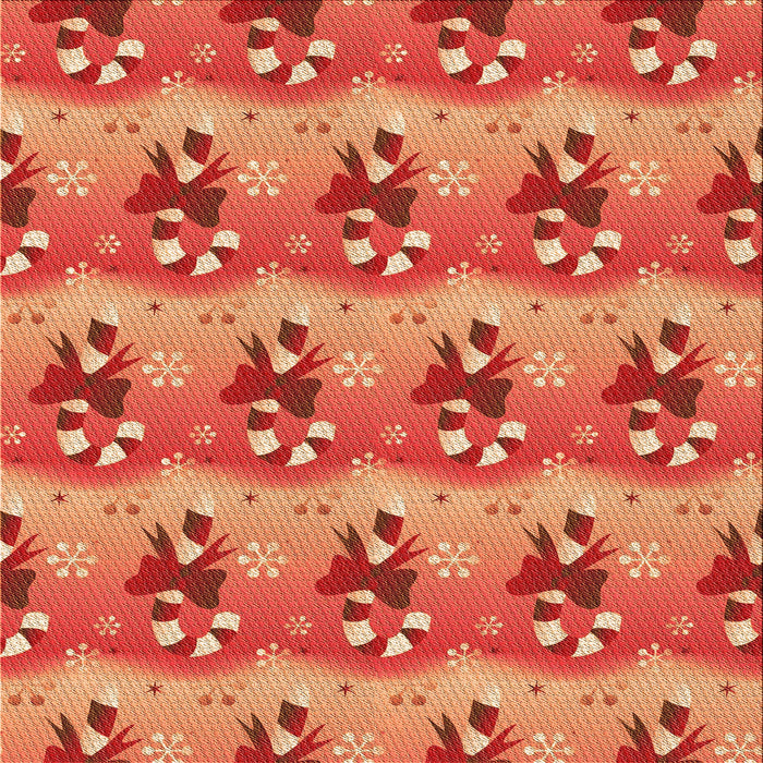 Round Patterned Neon Red Rug, pat3091org