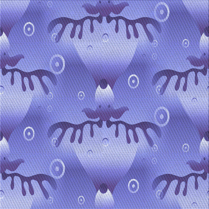 Round Machine Washable Transitional Purple Mimosa Purple Rug, wshpat3092blu