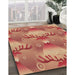 Machine Washable Transitional Red Rug in a Family Room, wshpat3092brn