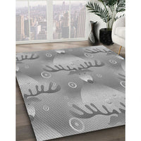 Patterned Cloud Gray Rug, pat3092gry